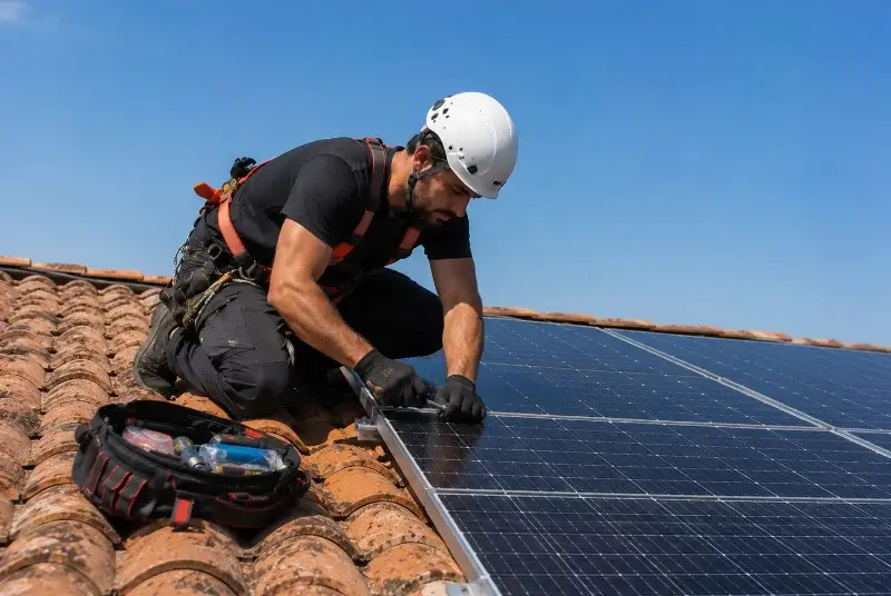 Maintenance et monitoring de panneaux solaires à Plateau-des-Petites-Roches